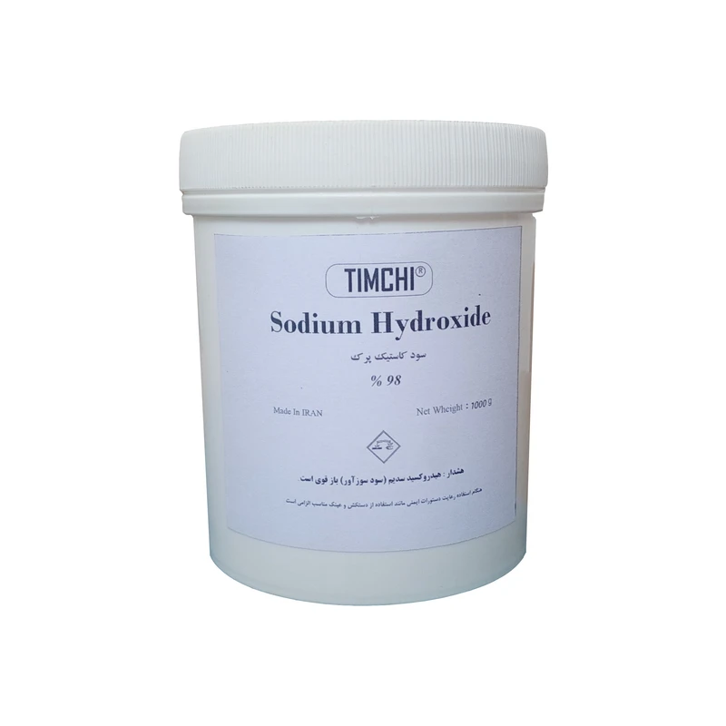 پودر هیدروکسید سدیم تیمچی مدل سود کاستیک پرک کد SHF1000g وزن 1 کیلوگرم