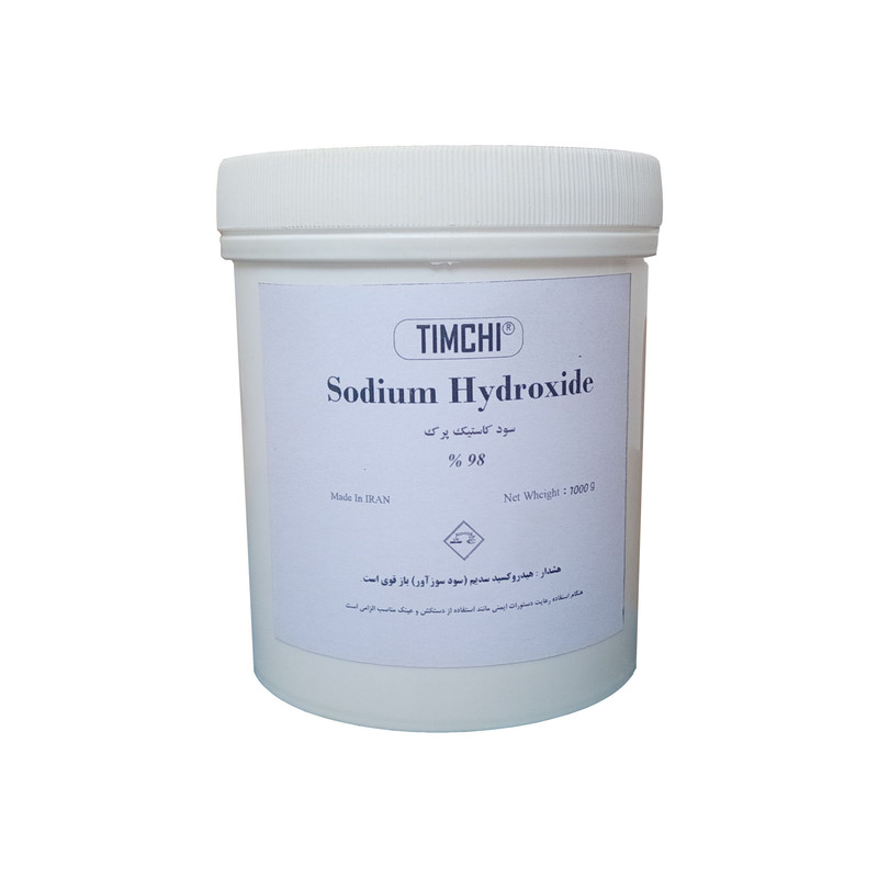 پودر هیدروکسید سدیم تیمچی مدل سود کاستیک پرک کد SHF1000g وزن 1 کیلوگرم