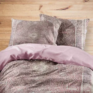 سرویس روتختی مدوپد طرح فرش قم لچک و ترنج مدل C-Ghom053 یک نفره 4 تکه