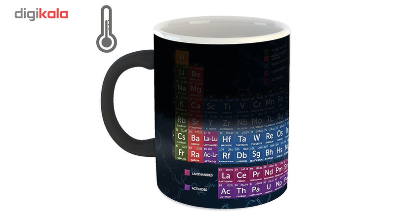 ماگ حرارتی زیزیپ مدل جدول مندلیوف 918M