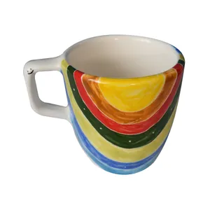 فنجان سرامیکی طرح رنگین کمان