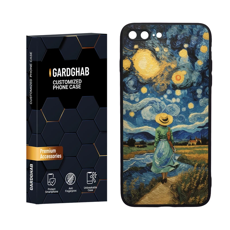کاور گارد قاب مدل دورژله ای هنری مناسب برای گوشی موبایل اپل iPhone 7 Plus / 8 plus