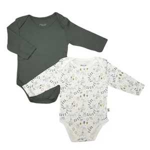 بادی آستین بلند نوزادی سی ویل کد f-107 مجموعه 2 عددی