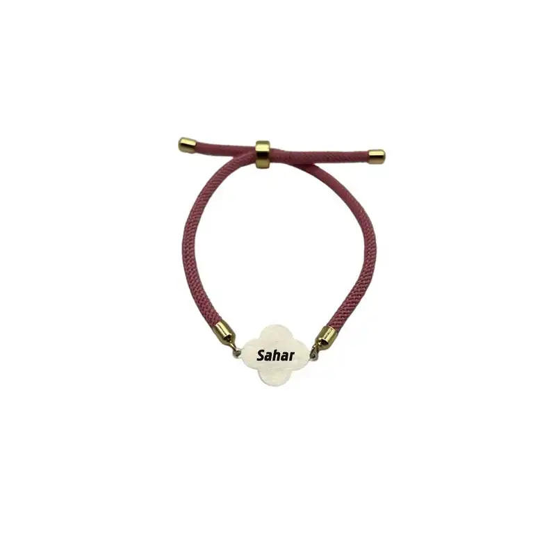 دستبند نقره زنانه مدل ون کلیف طرح اسم سحر