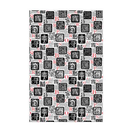 کاغذ کادو مدل رزونی روزنامه ای فرنگی کد371