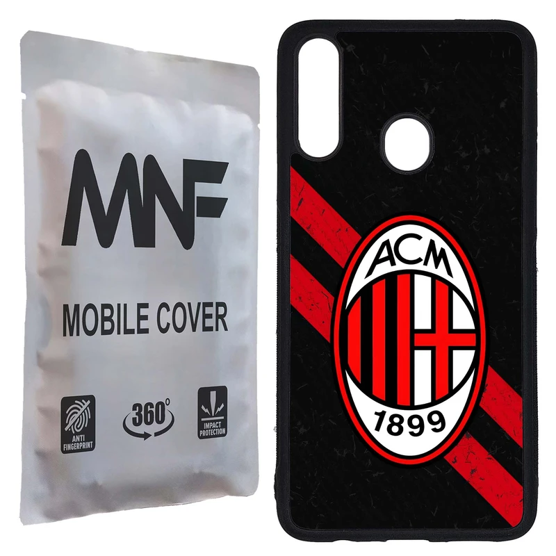 کاور ام ان اف طرح تیم AC Milan کد P-241 مناسب برای گوشی موبایل سامسونگ Galaxy A20s