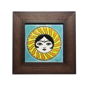 تابلو کاشی مدل خورشید خانم