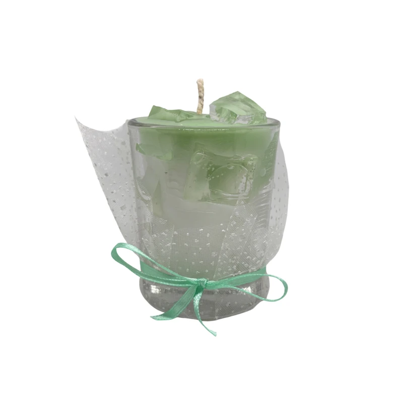 شمع لیوانی بدون‌بو طرح آیس زمان اتمام 30 ساعت