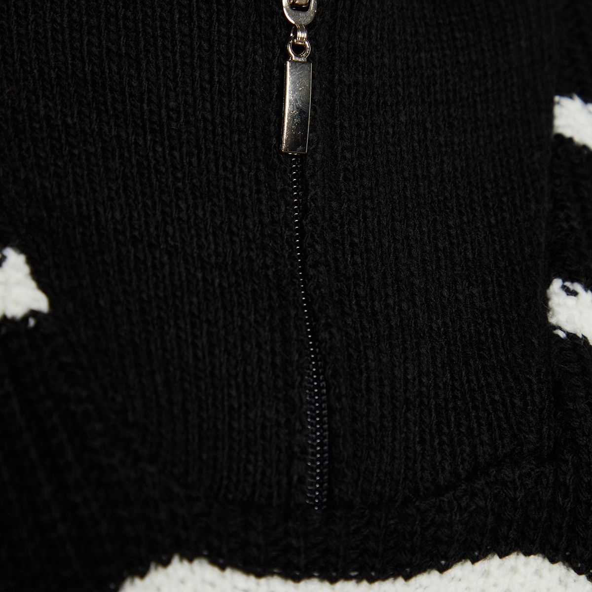 پلیور یقه ایستاده زنانه مدل 663775753 طرح ترندیول -  - 4