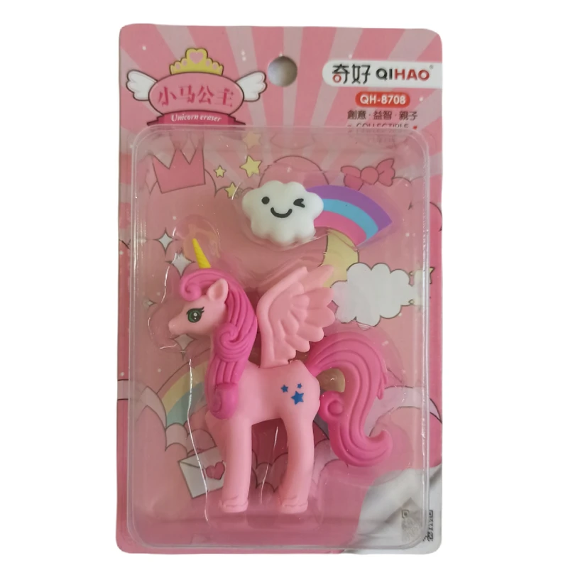 پاک کن مدل فانتزی طرح یونیکورن اسب تک شاخ کد 1001 مجموعه 2 عددی