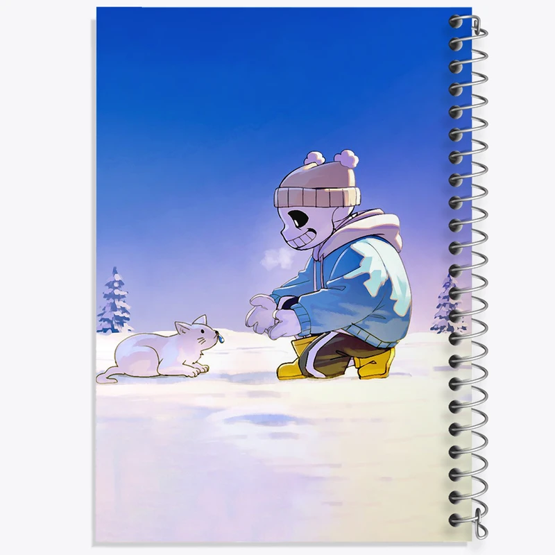 دفتر مشق 100 برگ خندالو طرح بازی آندرتیل (Undertale) کد 31748