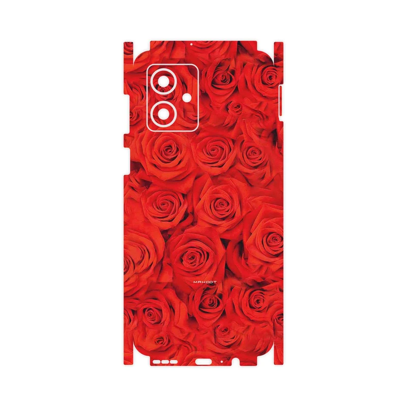 برچسب پوششی ماهوت مدل Red_Flower-FullSkin مناسب برای گوشی موبایل موتورولا Moto G54