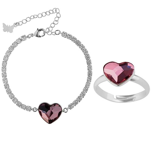 نیم ست زنانه مدل قلب خاص کد 482000 نیم ست زنانه مدل قلب خاص کد 482000