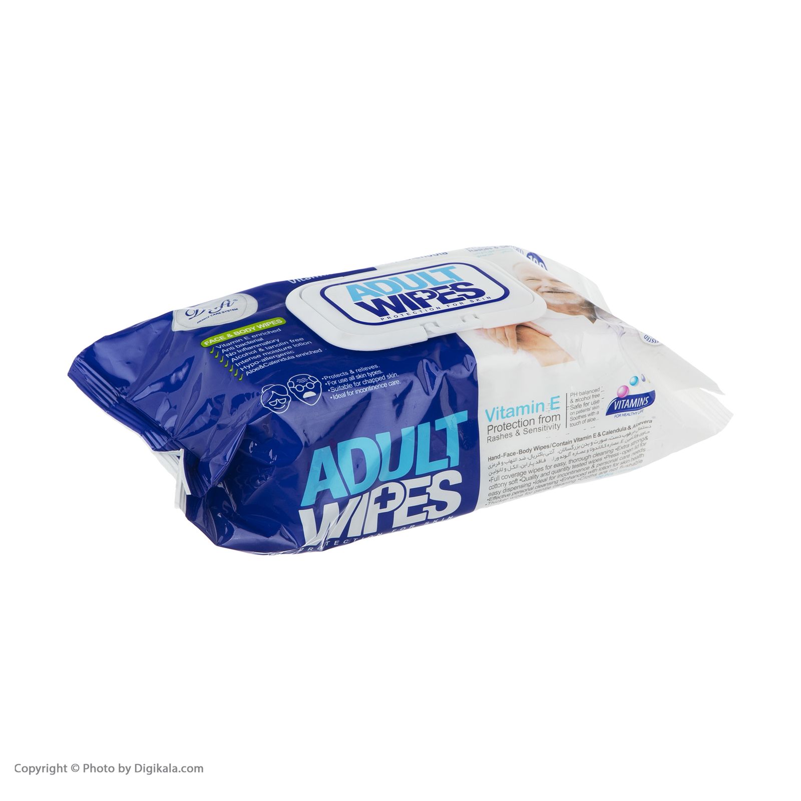 دستمال مرطوب دافی مدل Adult Wipes بسته 100 عددی -  - 5