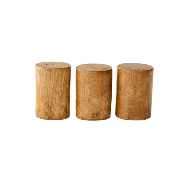 نمکدان مدل چوبی مجموعه 3 عددی