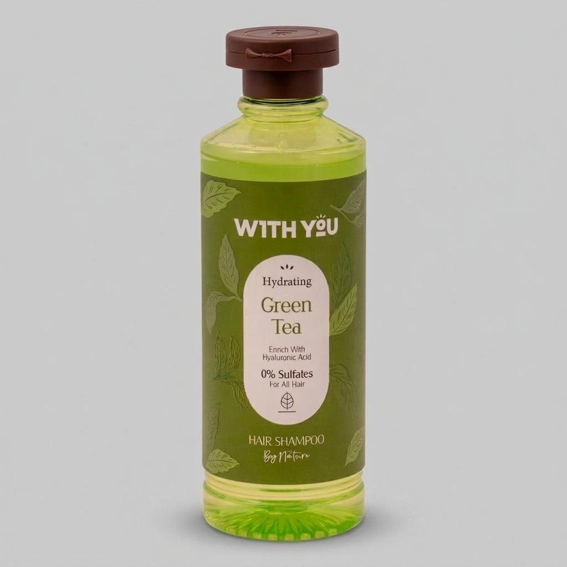 شامپو مو ویت یو مدل Green Tea حجم 300 میلی‌لیتر، تقویت‌کننده، مناسب انواع مو، سازگار با پوست سر معمولی، ژل شوینده