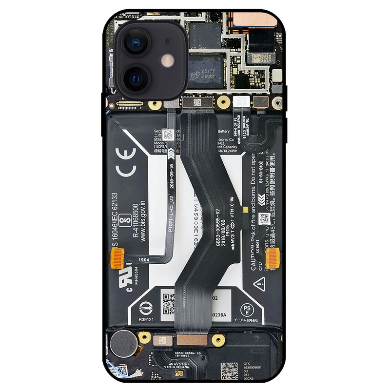 کاور مگافون طرح برد موبایل مدل 8004 مناسب برای گوشی موبایل اپل iPhone 12 mini                