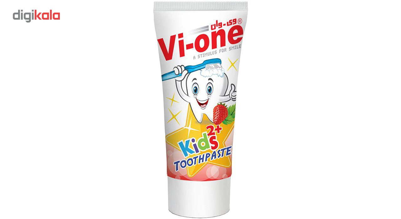 خمیر دندان کودک وی وان مدل 2Plus حجم 60 میلی لیتر