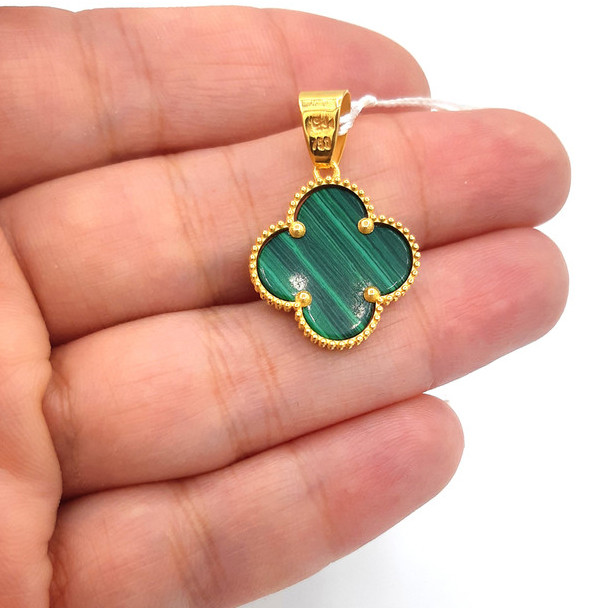 آویز گردنبند طلا 18 عیار زنانه دوست خوب مدل ونکلیف dk792