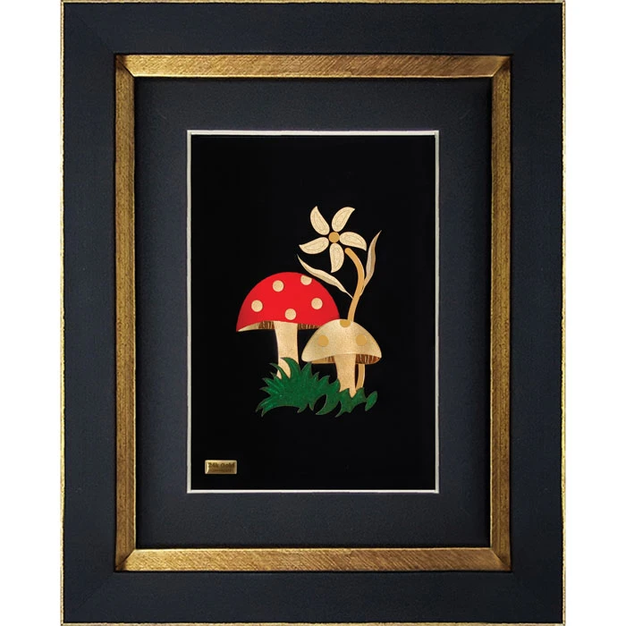  تابلو طلاکوب زرین هنر ایران مدل قارچ