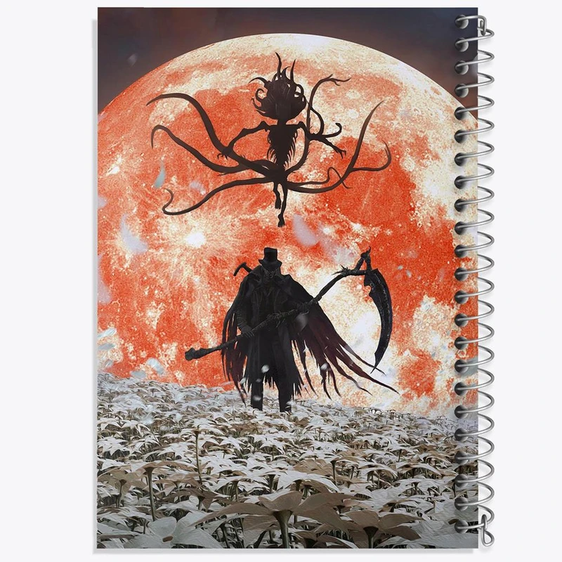 دفتر مشق 50 برگ خندالو مدل بازی بلاد بورن Blood Borne کد 30066