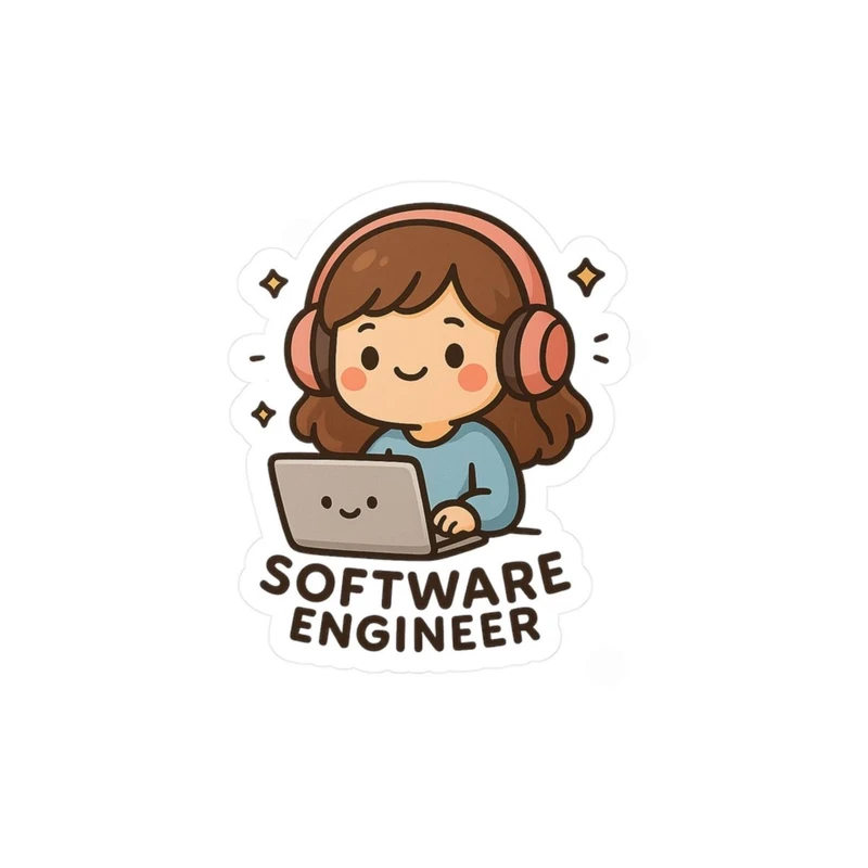 استیکر لپ تاپ و موبایل طرح SOFTWARE ENGINEER کد 10116