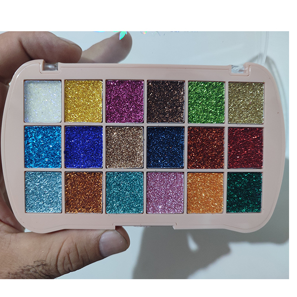 پالت سایه چشم پینک کی مدل گلیتر