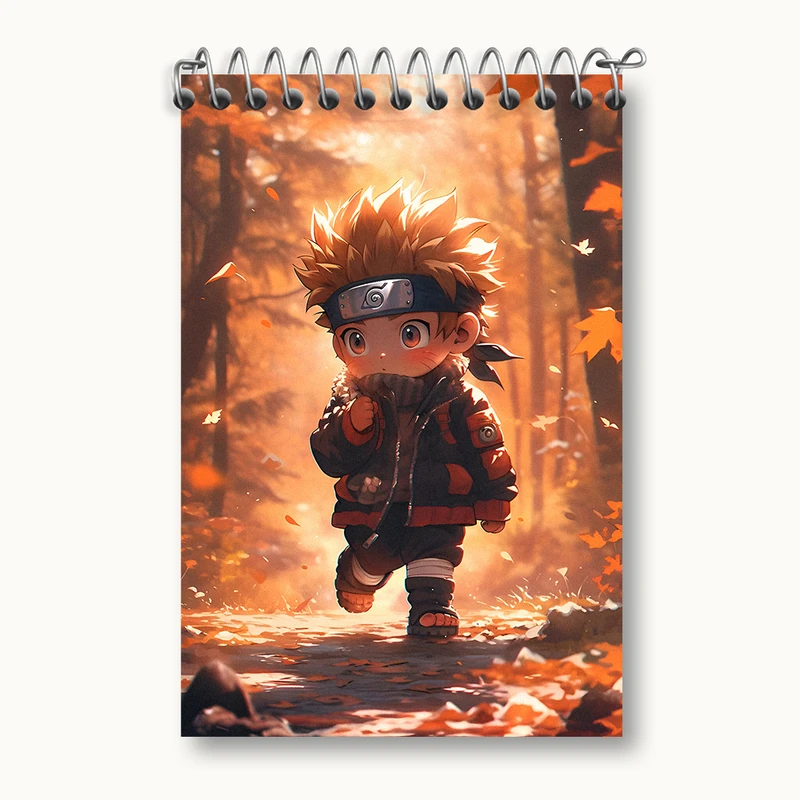 دفتر یادداشت 50 برگ خندالو طرح انیمه ناروتو (Naruto) کد N3797