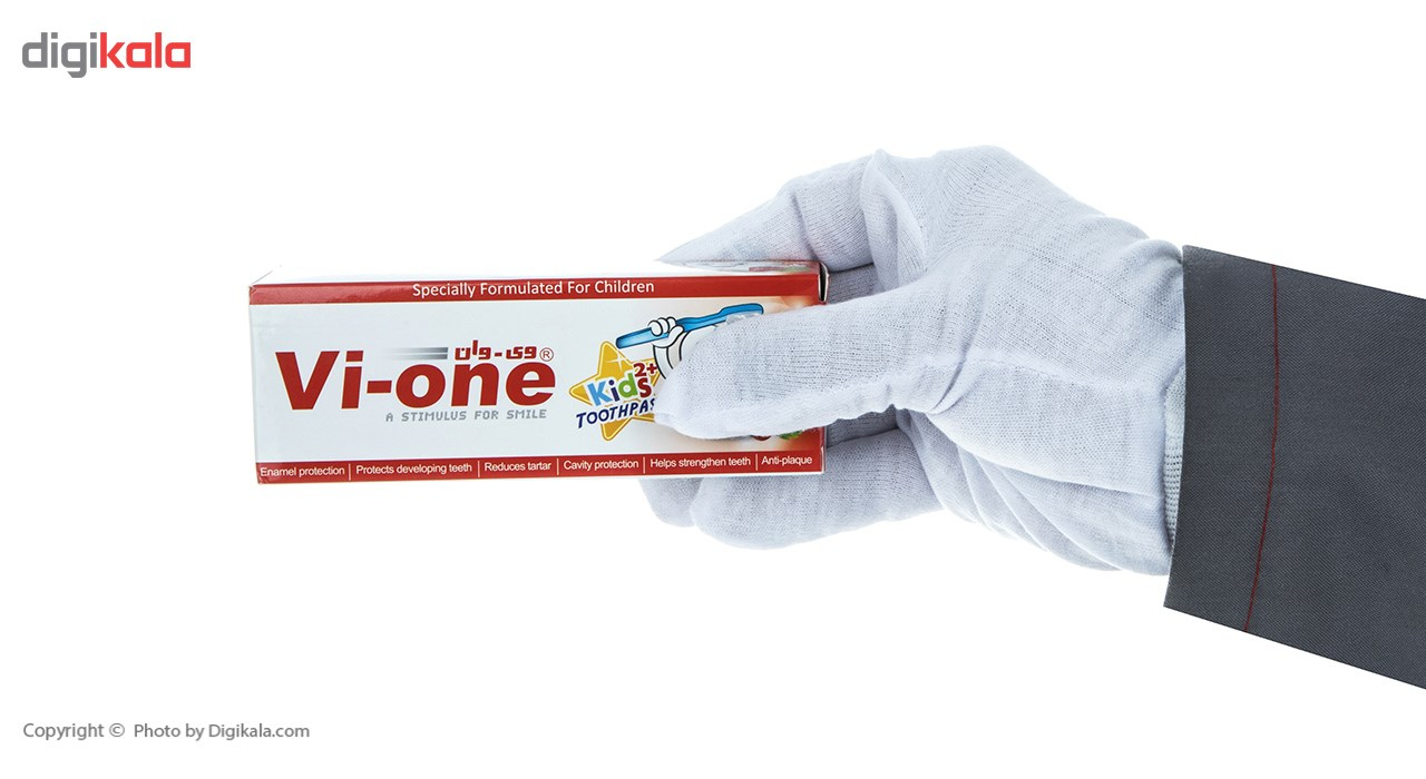 خمیر دندان کودک وی وان مدل 2Plus حجم 60 میلی لیتر