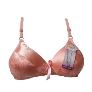 سوتین دخترانه مدل پاپیون رنگ گلبهی