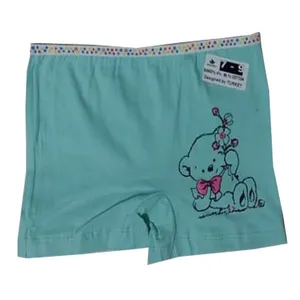 شورت دخترانه طرح خرسی رنگ آبی