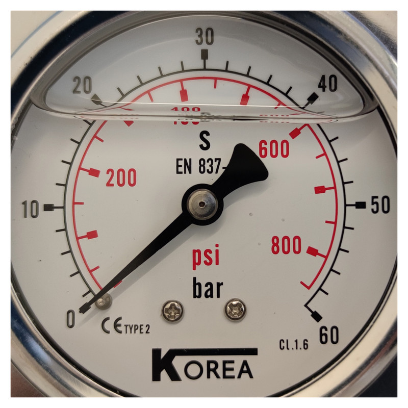 گیج فشار کره مدل 6cm-back-60bar گیج فشار کره مدل 6cm-back-60bar