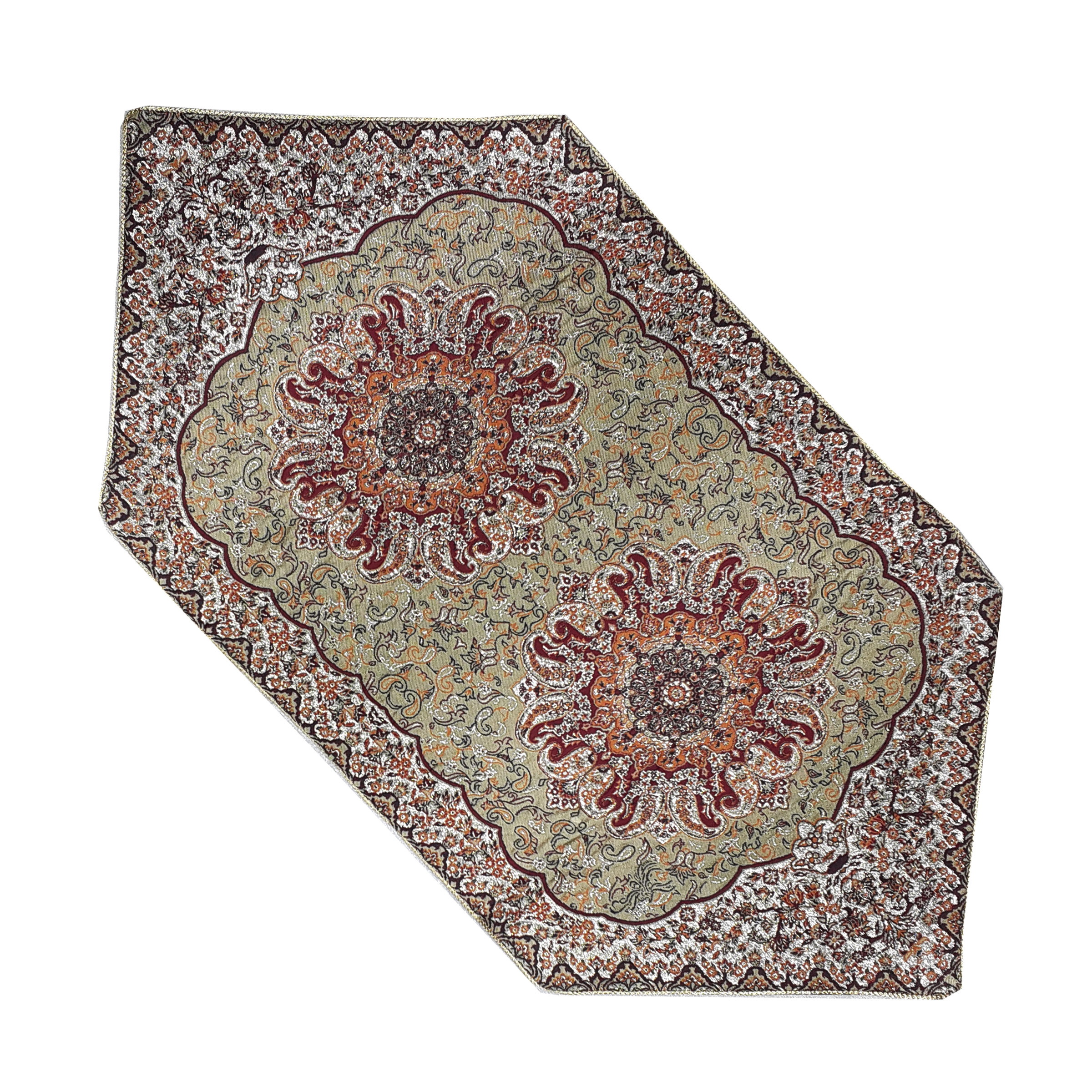 رومیزی ترمه مدل ترنج کد RKRM90-45