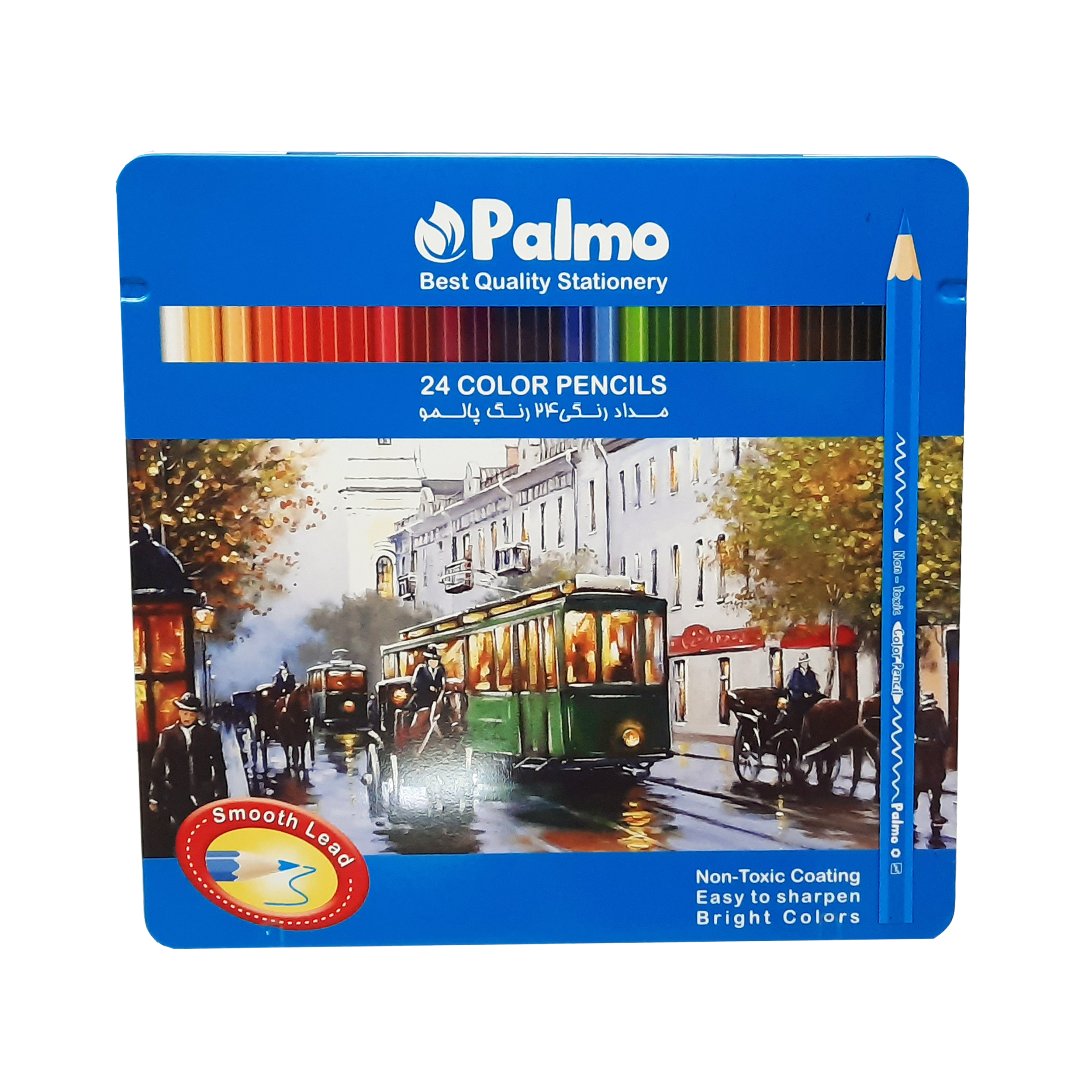 مداد رنگی 24 رنگ پالمو مدل L30