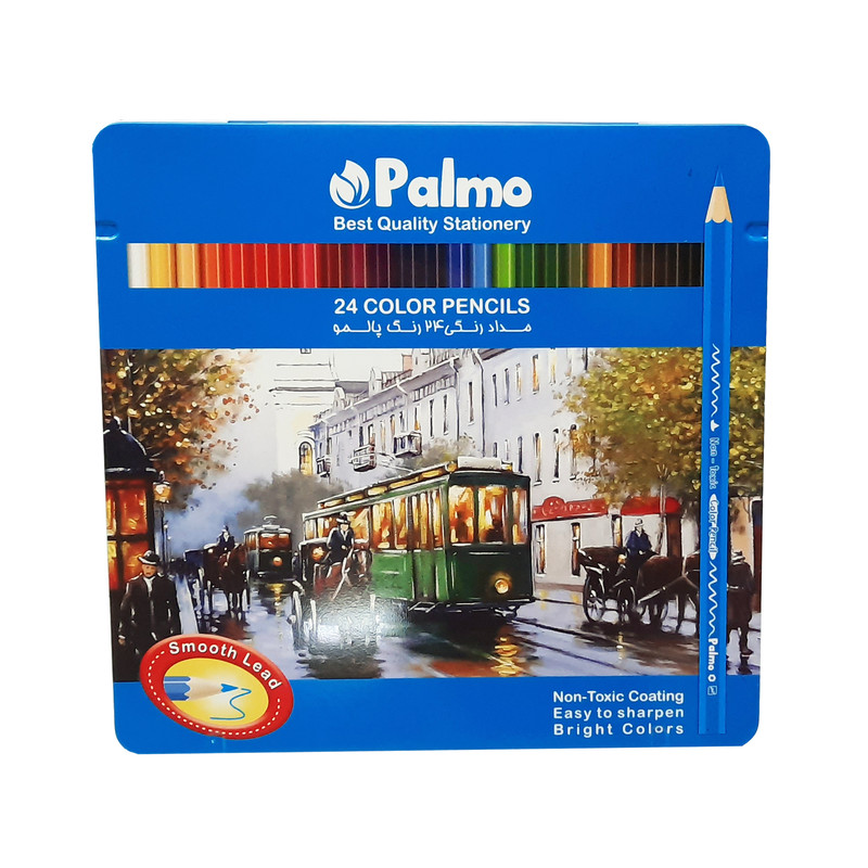 مداد رنگی 24 رنگ پالمو مدل L30