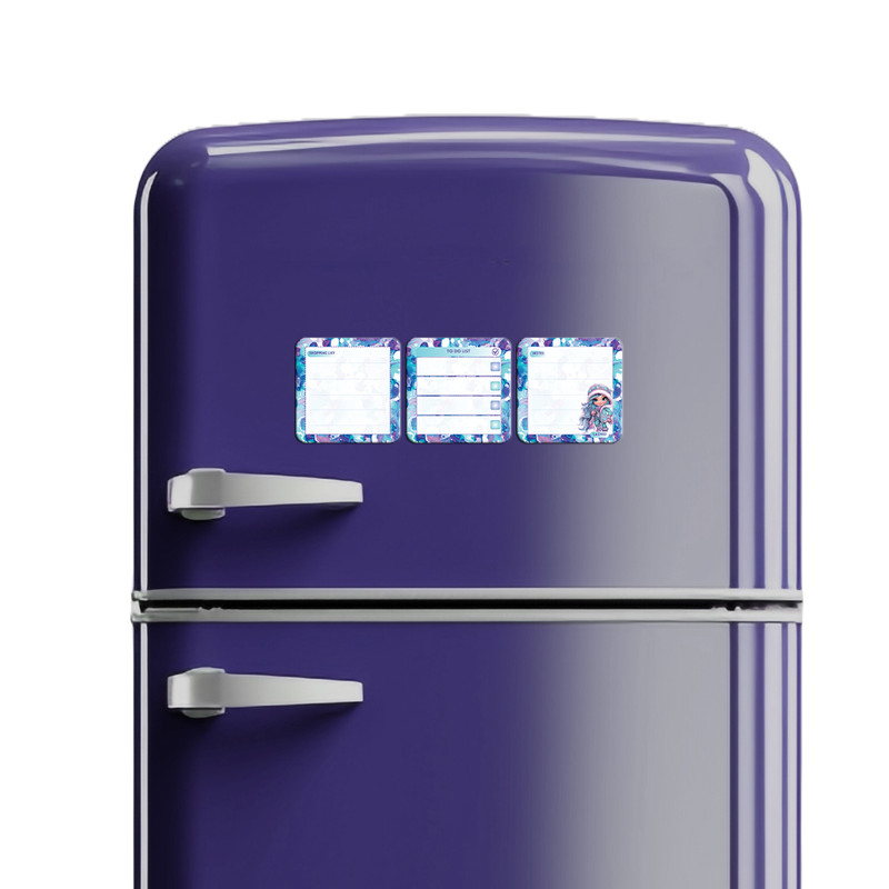 تخته وایت برد لاژید مدل برنامه ریزی سایز 9X9 سانتی متر مجموعه 3 عددی