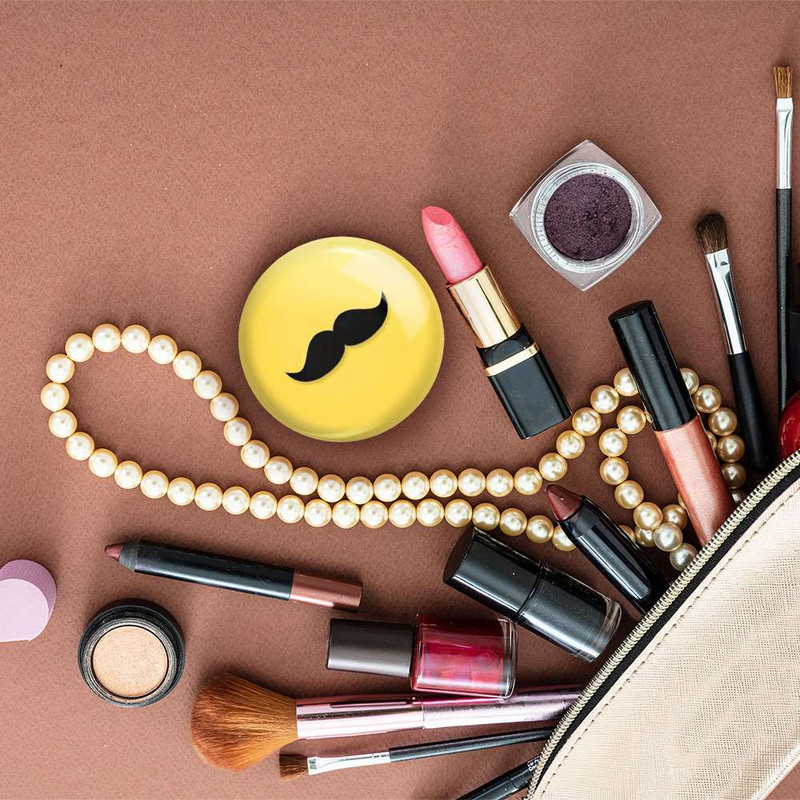 آینه جیبی خندالو مدل سبیل  کد 5951