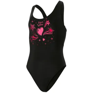 مایو دخترانه آکوا اسفیر مدل Esty Black Bright Pink