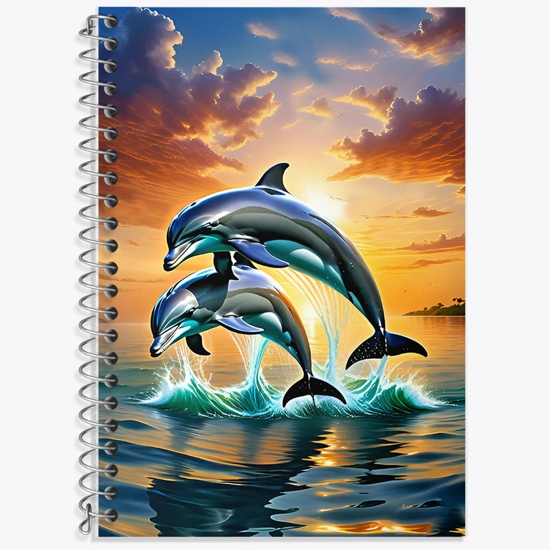 دفتر نت موسیقی 50 برگ خندالو طرح دلفین کد F6742