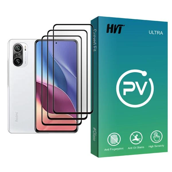 محافظ صفحه نمایش اچ وی تی مدل PV Glass MIX003 مناسب برای گوشی موبایل شیائومی Redmi K40 بسته سه عددی