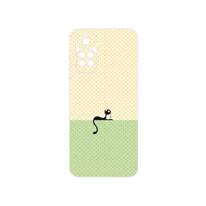 MAHOOT Minimal Internet Cat Icon Cover Sticker for Xiaomi Redmi Note 11S