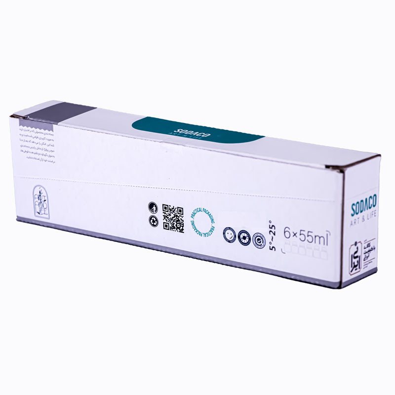 رنگ پارچه سوداکو مدل اوپک ساده حجم 30 میلی لیتر بسته 6 عددی