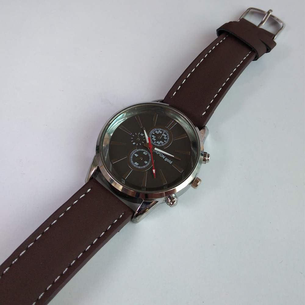 ساعت مچی عقربه ای پسرانه مدل بند جیر کد 1121JG