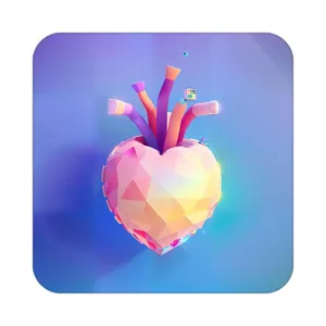 زیر لیوانی کاکتی مدل عاشقانه کد mp11906