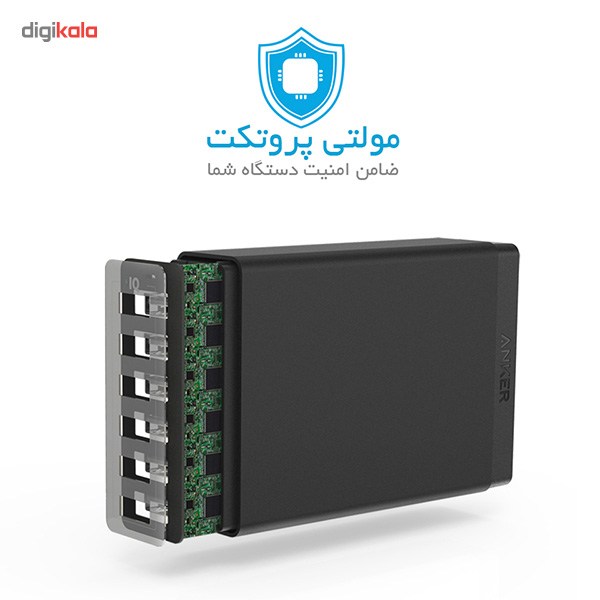 شارژر دیواری 60 وات 6 پورت انکر مدل A2123 Powerport 6