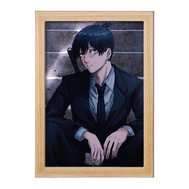 تابلو خندالو مدل هایاکاوا انیمه مرد اره ای Chainsaw Man  کد 17967