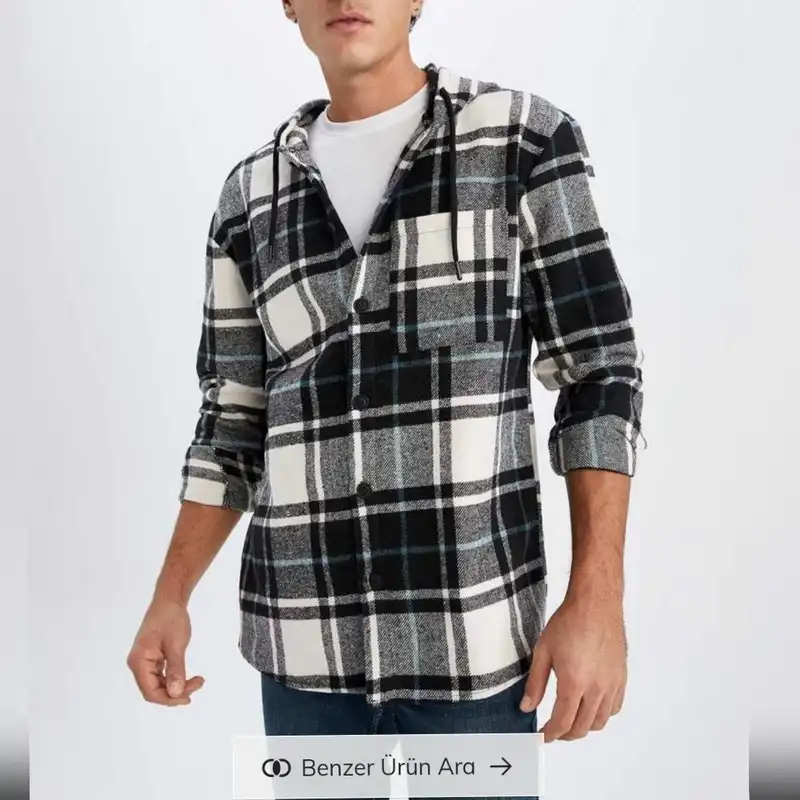 کت مردانه دفکتو مدل میکرو ترمال کلاه دار