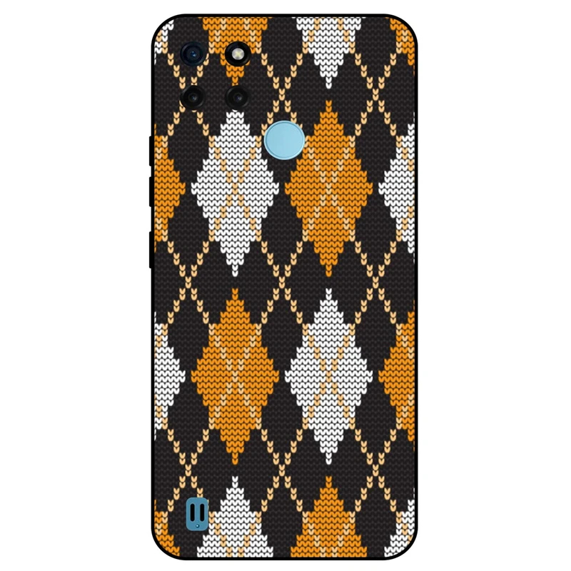 کاور مگافون طرح بافت مدل 8104 مناسب برای گوشی موبایل ریلمی C21Y  