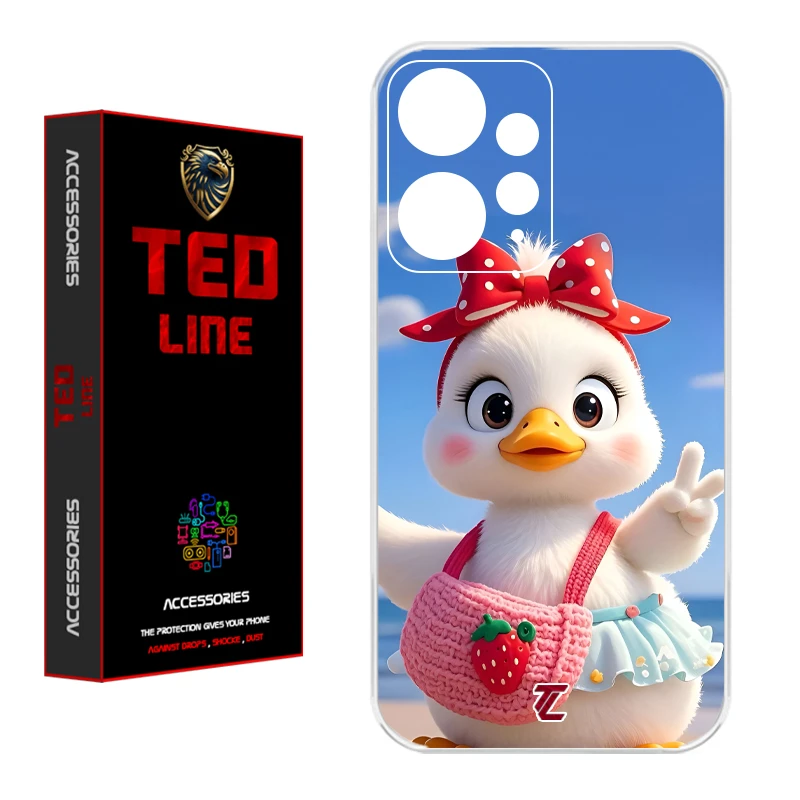 کاور تدلاین طرح اردک کد 1186 مناسب برای گوشی موبایل شیائومی Redmi Note 12 4G