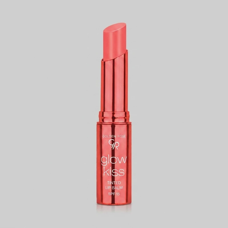 تینت بالم لب گلدن رز مدل TINTED شماره 04 بافت نرم و کرمی، ماندگاری بالا، محافظت SPF 15، حاوی ویتامین E و عصاره، عدم چسبندگی و نمای نهایی براق